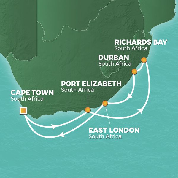 Cape Town Port Elizabeth Richards Bay Durban East London ile ilgili görsel sonucu